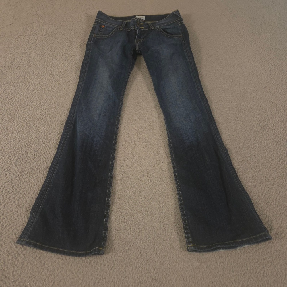 Hudson Jeans Womens 26 Bootcut Low Rise Stretch Double Button Fly Flap Pocket